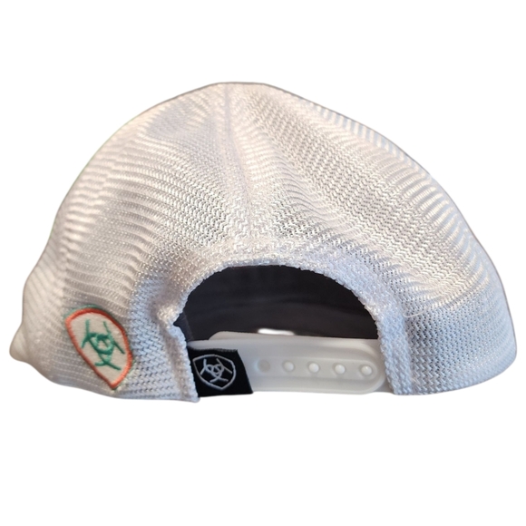 Ariat Womens Trucker Hat Snap Back Mesh Adjustable One Size Fits Most Teal - Picture 3 of 5